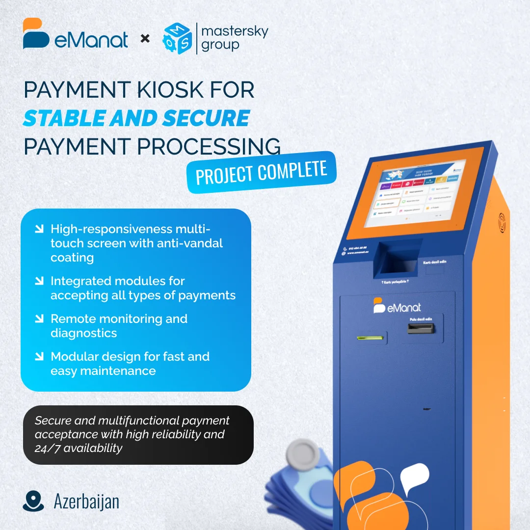 Payment kiosk for stable and secure payment processing