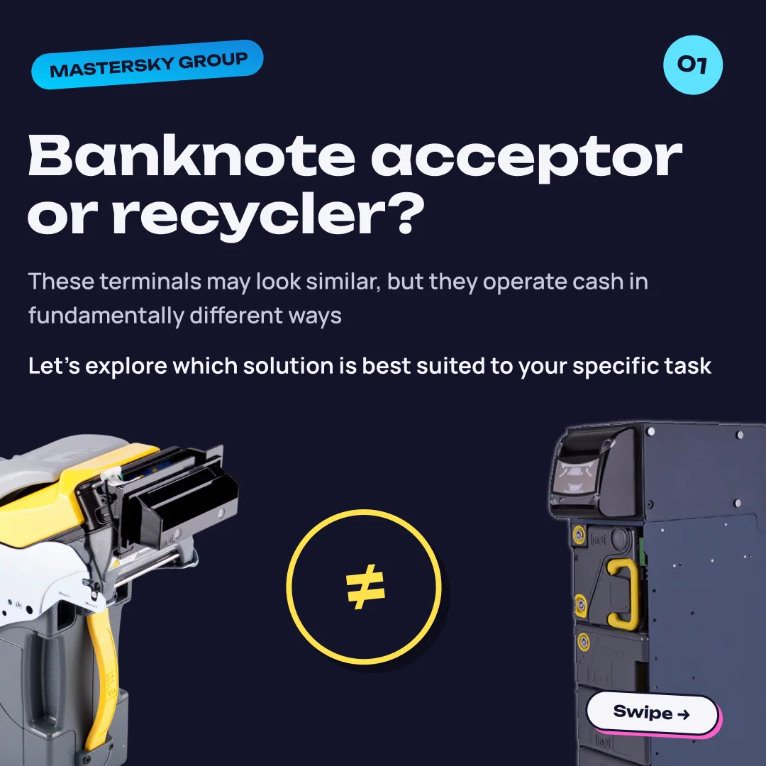 Banknote acceptor or recycler: which one to choose